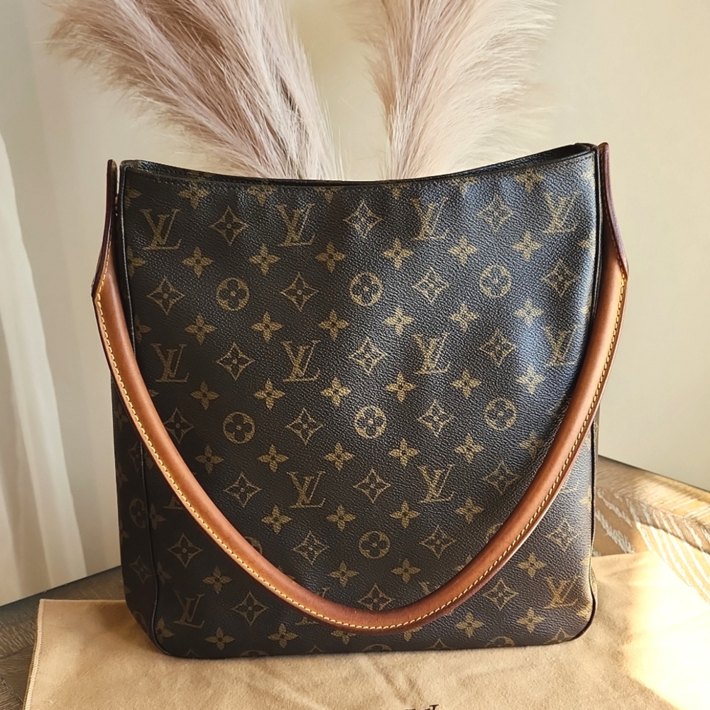 LOUIS VUITTON Monogram Looping GM Bag 2002